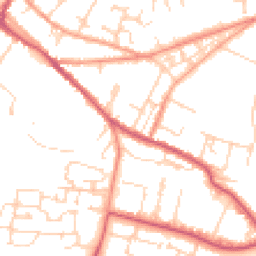 Daytime road noise heatmap for OX9 3JD