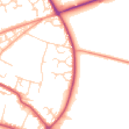 Daytime road noise heatmap for OX9 3LQ