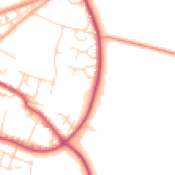 Daytime road noise heatmap for OX9 3SL