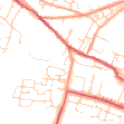 Daytime road noise heatmap for OX9 3UA