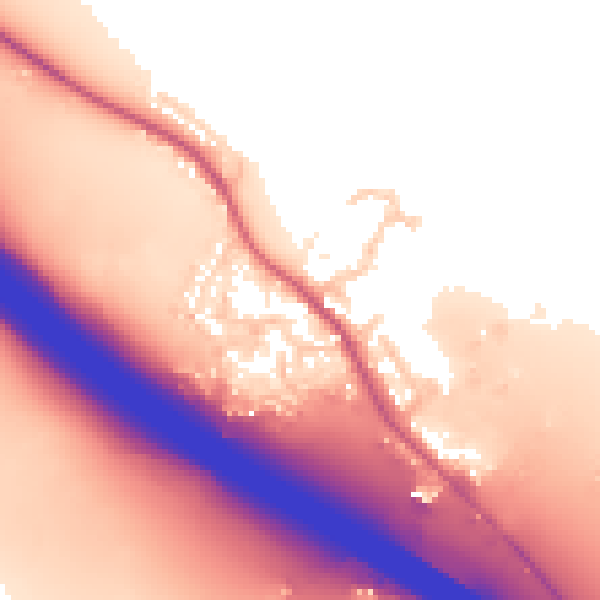 Daytime road noise heatmap for OX9 7AB