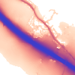 Daytime road noise heatmap for OX9 7AL