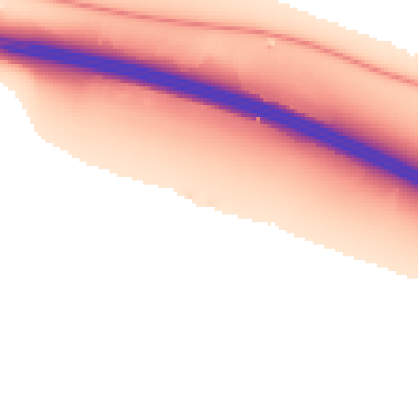 Night-time road noise heatmap for OX9 7BE