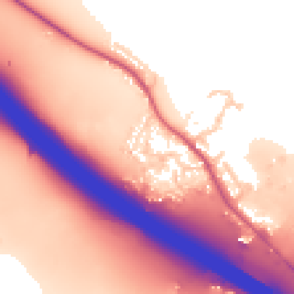 Daytime road noise heatmap for OX9 7BF