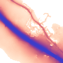 Daytime road noise heatmap for OX9 7BH