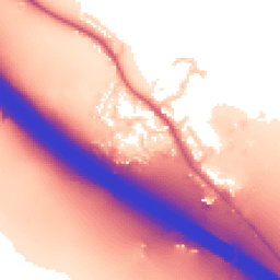 Daytime road noise heatmap for OX9 7BP
