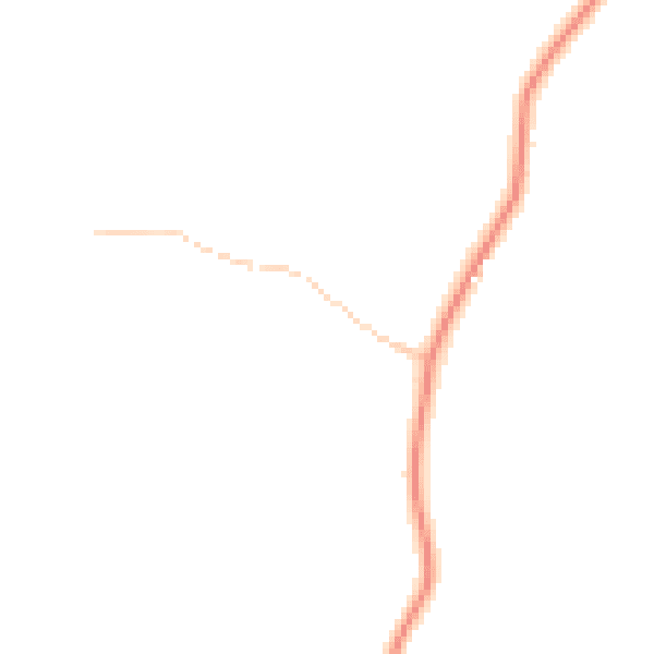Daytime road noise heatmap for OX9 7EU