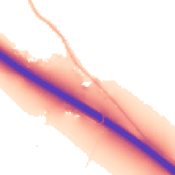 Night-time road noise heatmap for OX9 7JA