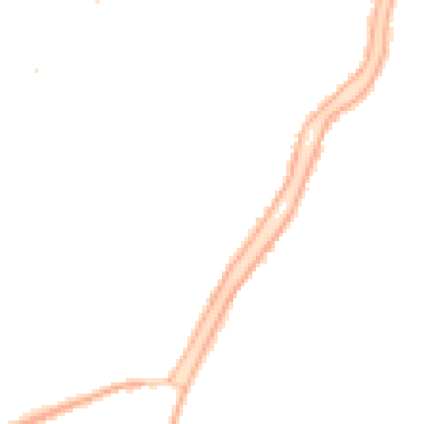 Night-time road noise heatmap for PE11 2TY