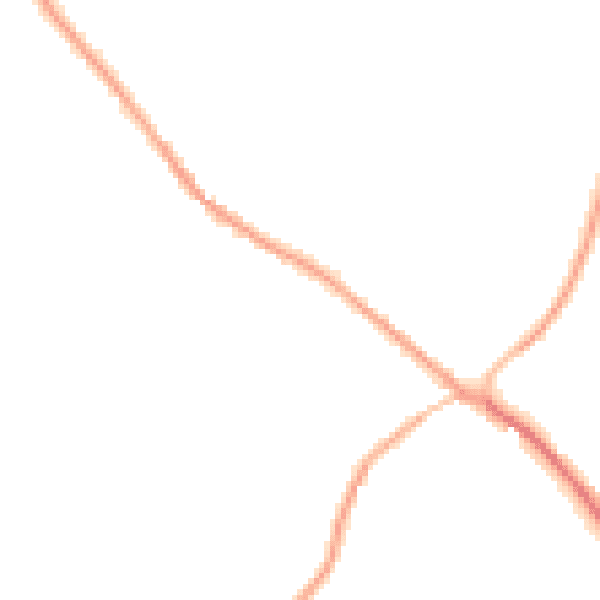 Night-time road noise heatmap for PE11 4LX