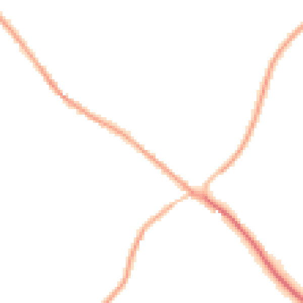 Night-time road noise heatmap for PE11 4NW