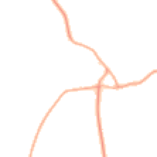Daytime road noise heatmap for PE14 0BB