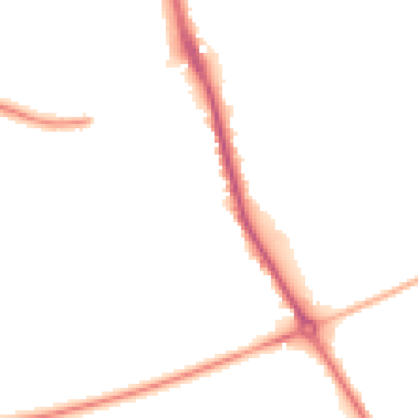 Night-time road noise heatmap for PE14 0DF