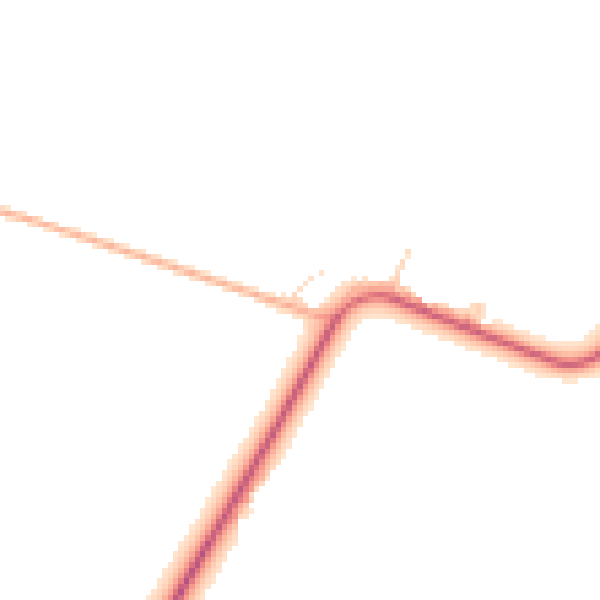 Daytime road noise heatmap for PE14 0NE