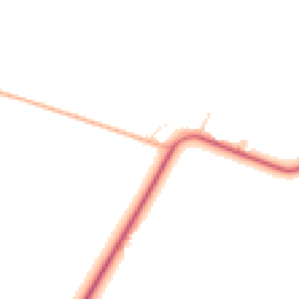 Daytime road noise heatmap for PE14 0NF