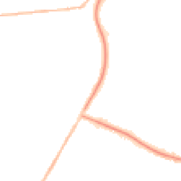 Night-time road noise heatmap for PE14 0SS