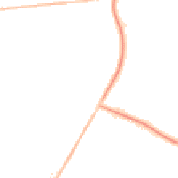 Night-time road noise heatmap for PE14 0ST