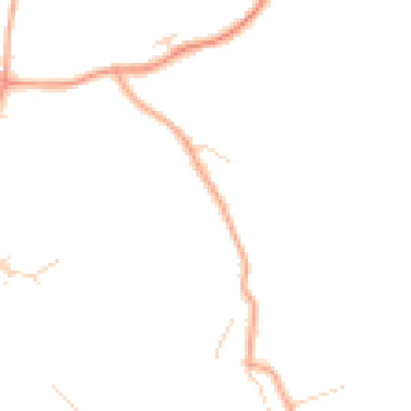 Daytime road noise heatmap for PE14 7PN