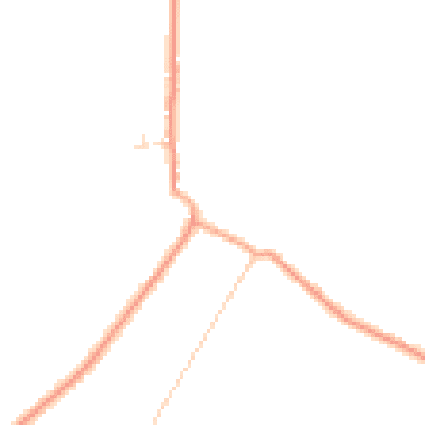 Daytime road noise heatmap for PE14 7SL