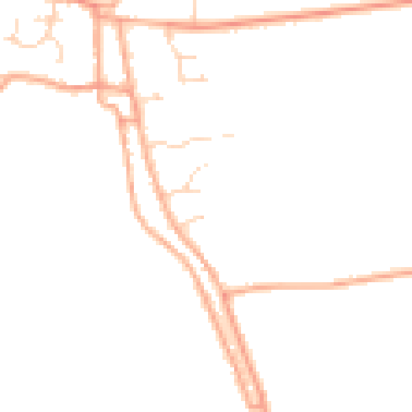 Daytime road noise heatmap for PE14 8BE