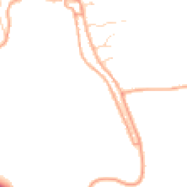Daytime road noise heatmap for PE14 8BJ