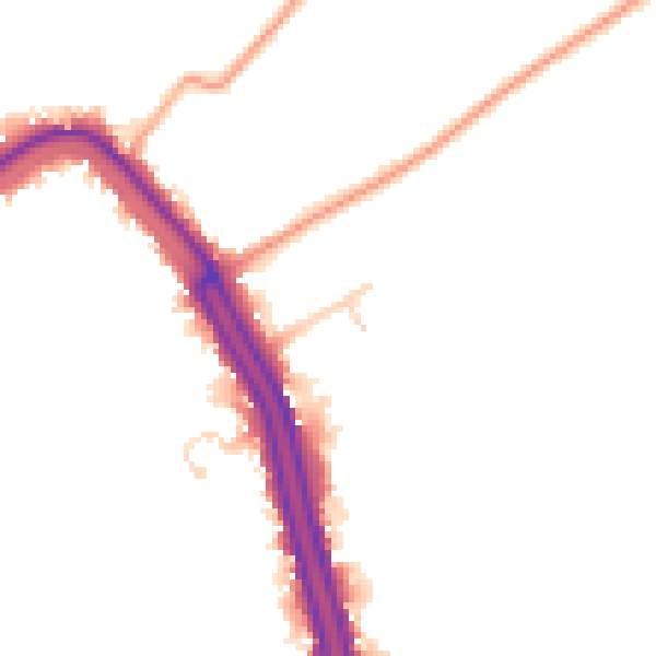 Daytime road noise heatmap for PE14 8PB