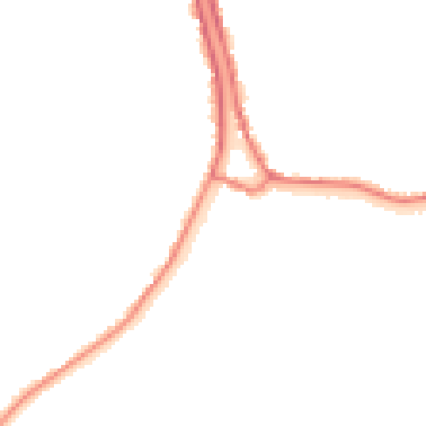 Night-time road noise heatmap for PE14 8RE