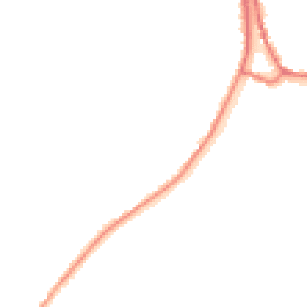 Night-time road noise heatmap for PE14 8RT