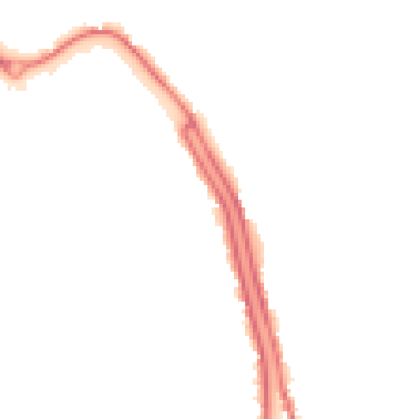 Night-time road noise heatmap for PE14 8TR
