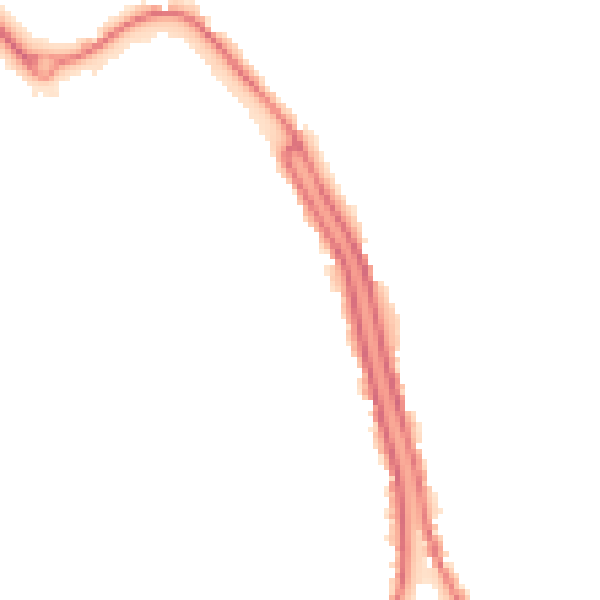 Night-time road noise heatmap for PE14 8TS