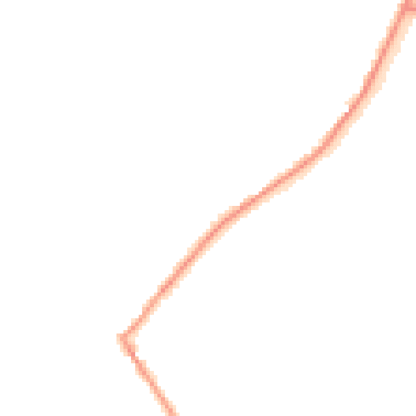 Night-time road noise heatmap for PE14 9BF