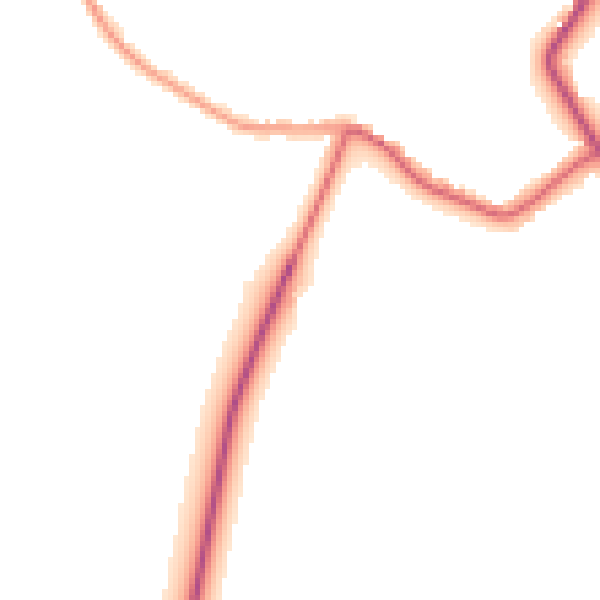 Daytime road noise heatmap for PE14 9HG