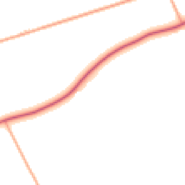 Daytime road noise heatmap for PE14 9JW
