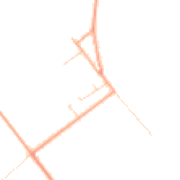 Daytime road noise heatmap for PE14 9PB
