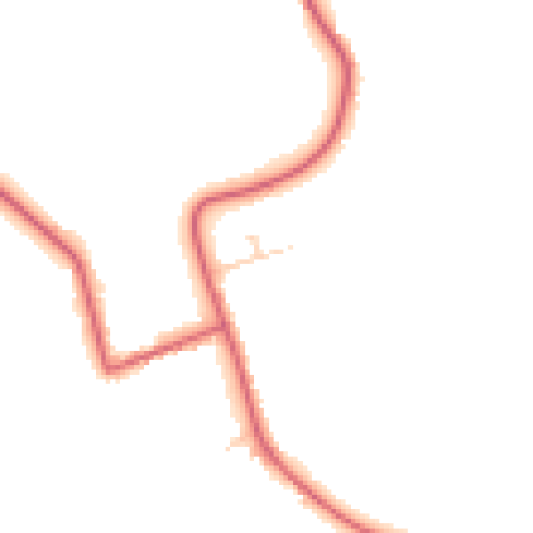 Daytime road noise heatmap for PE14 9RG