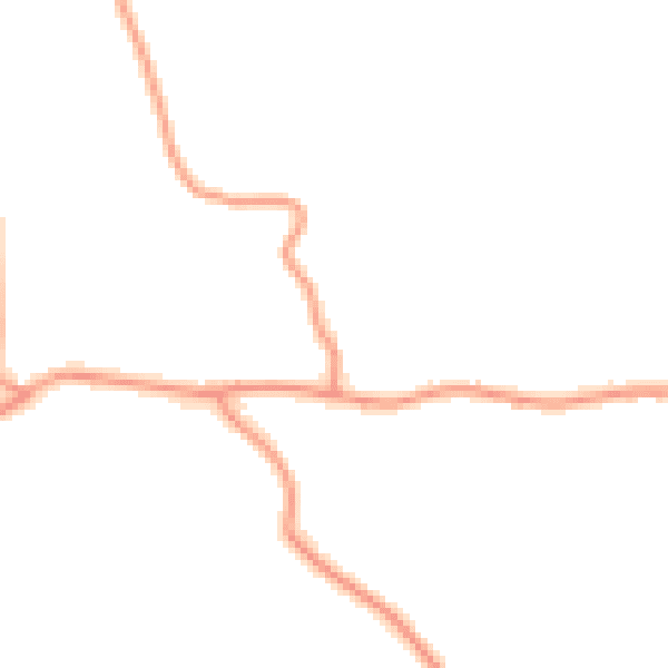 Daytime road noise heatmap for PE20 1AB