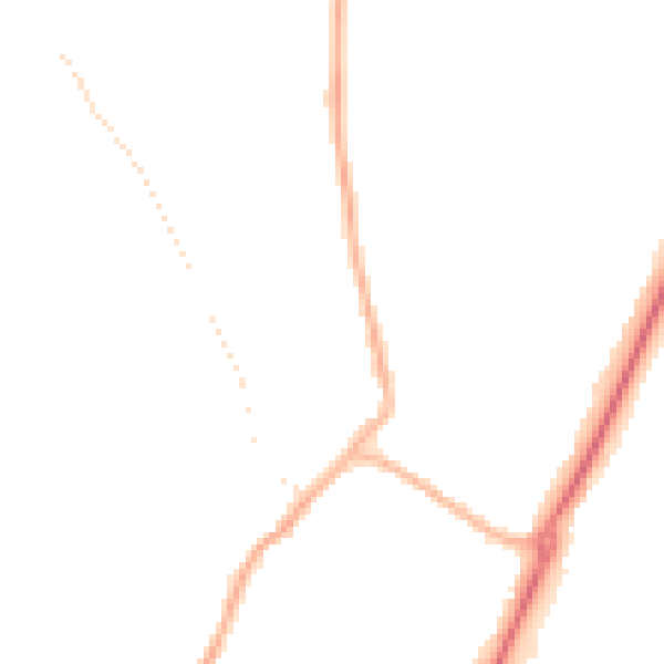 Night-time road noise heatmap for PE20 1AQ