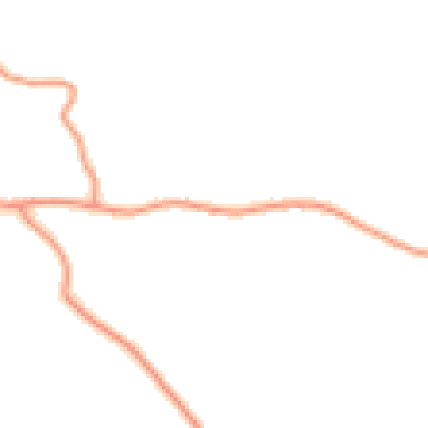 Daytime road noise heatmap for PE20 1AX