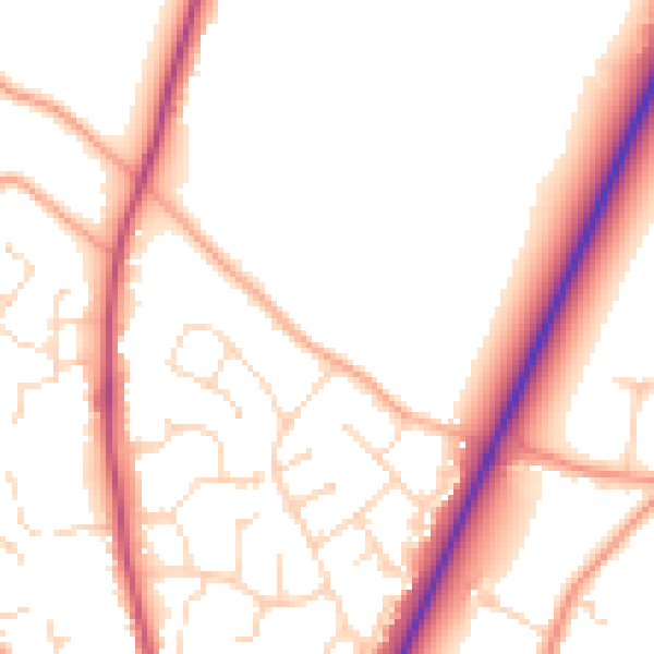 Daytime road noise heatmap for PE20 1BU
