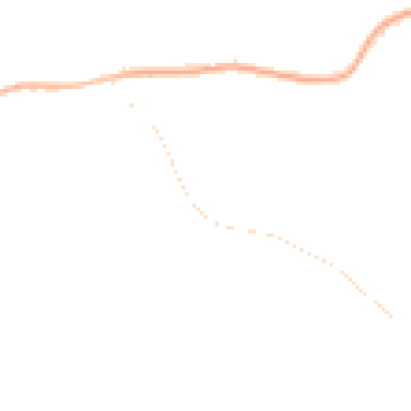 Night-time road noise heatmap for PE20 1NW
