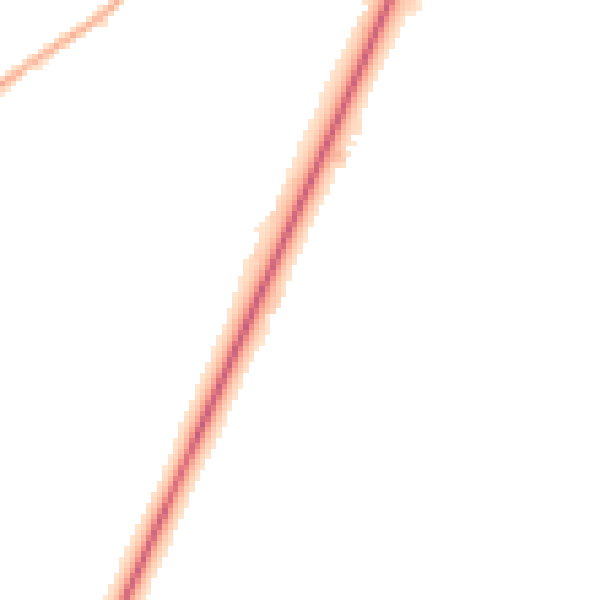 Night-time road noise heatmap for PE20 1QA