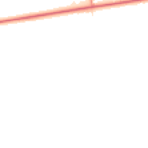 Night-time road noise heatmap for PE20 1SL