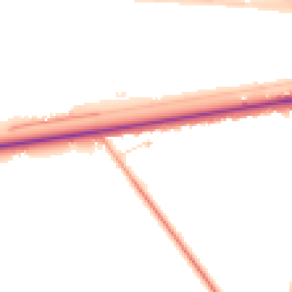 Daytime road noise heatmap for PE20 1SR