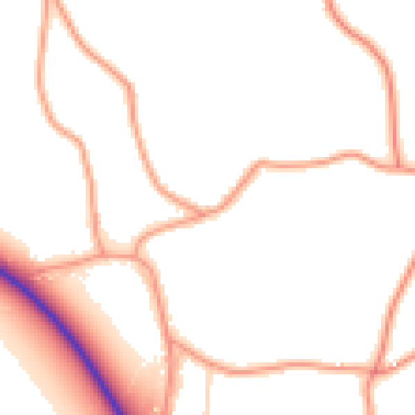 Daytime road noise heatmap for PE20 2BS