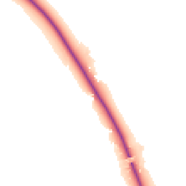 Night-time road noise heatmap for PE20 2DB
