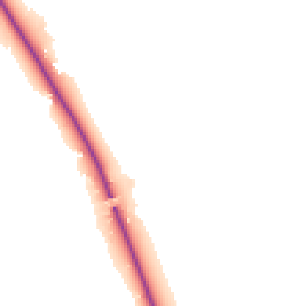Night-time road noise heatmap for PE20 2DD