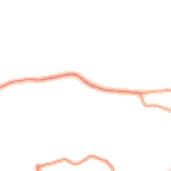 Daytime road noise heatmap for PE20 2HX