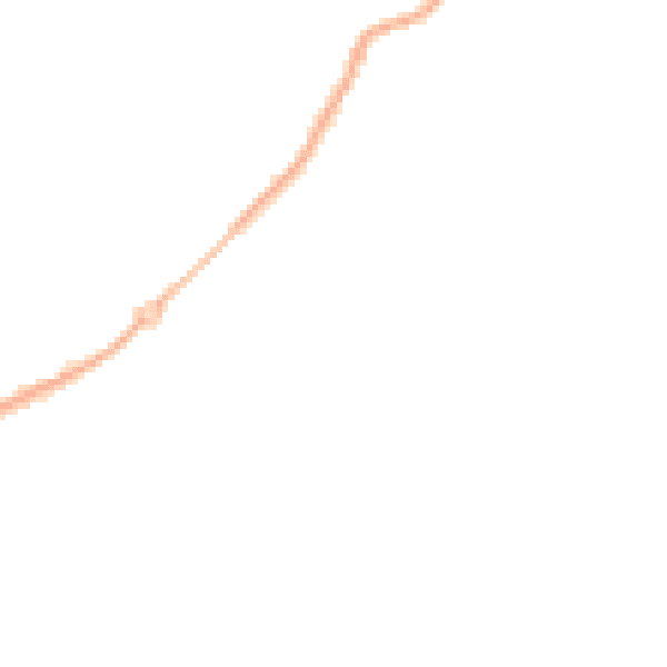 Night-time road noise heatmap for PE20 2LE