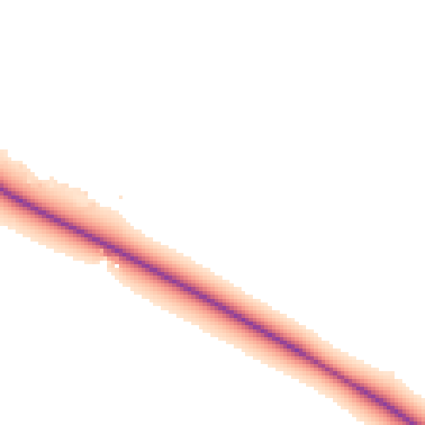 Night-time road noise heatmap for PE20 2NE