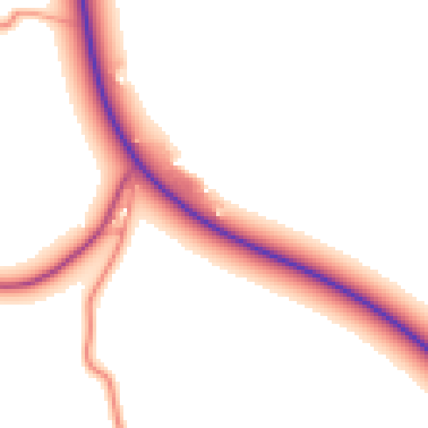 Daytime road noise heatmap for PE20 3AF